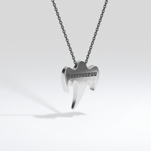 GG STERLING SILVER GHOST BAR PENDANT