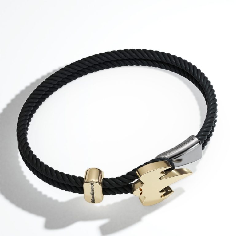 Ghost braided bracelet Gold - Koenigsegg Gear