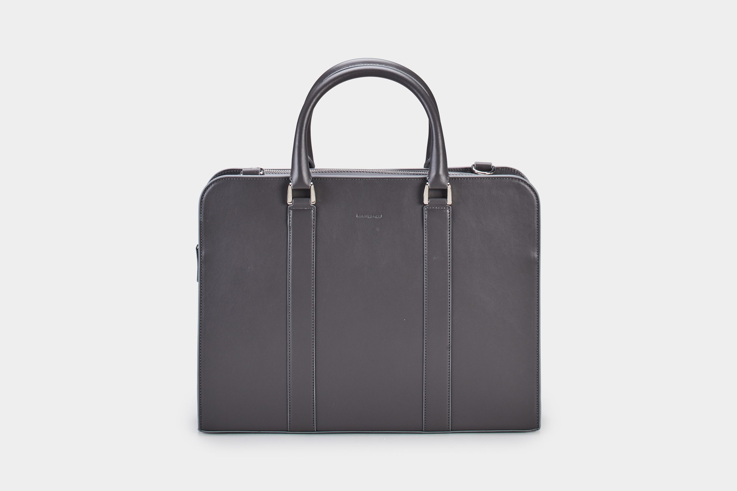 Leather Briefcase - Grey | Koenigsegg Gear