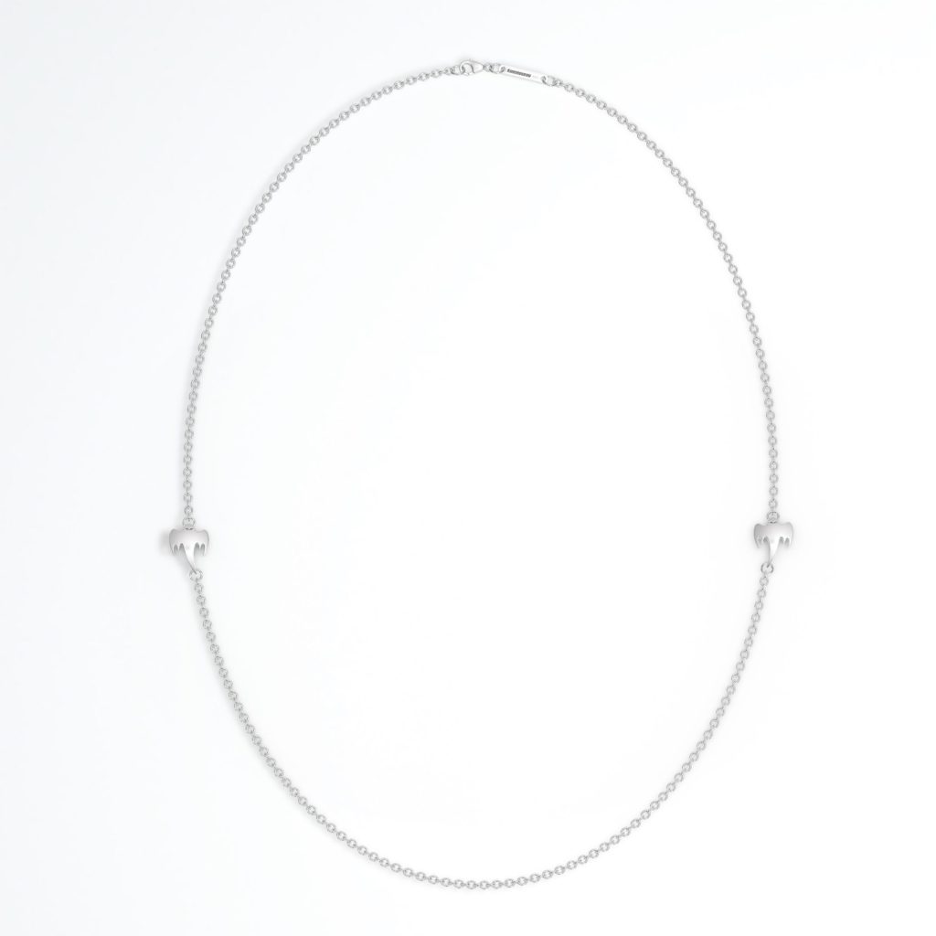 silver ghost necklace