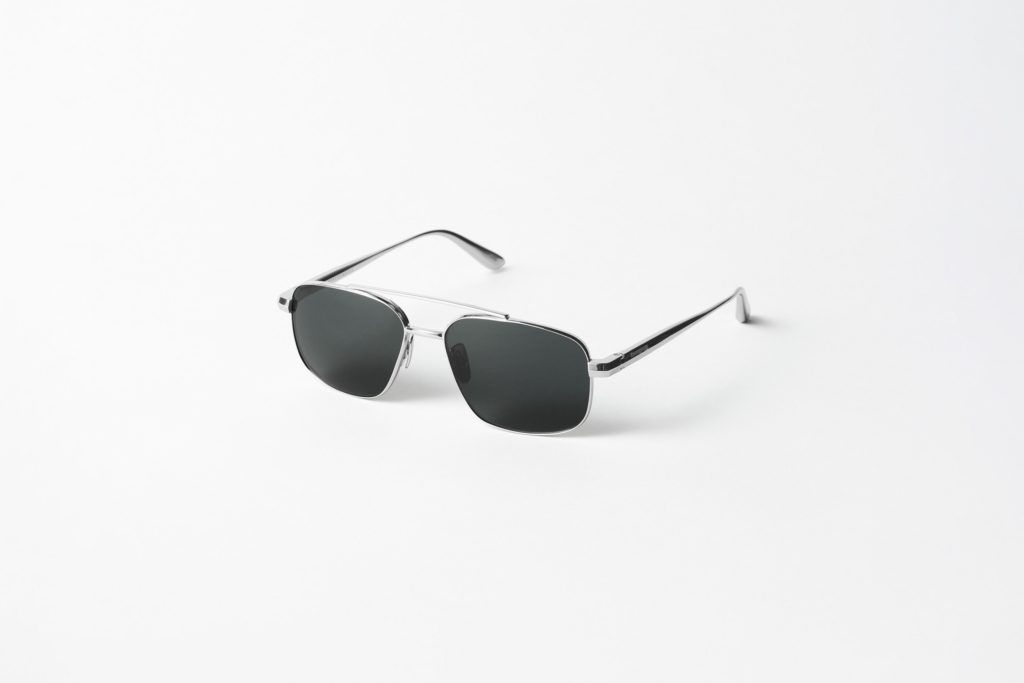 Titanium silver sunglasses