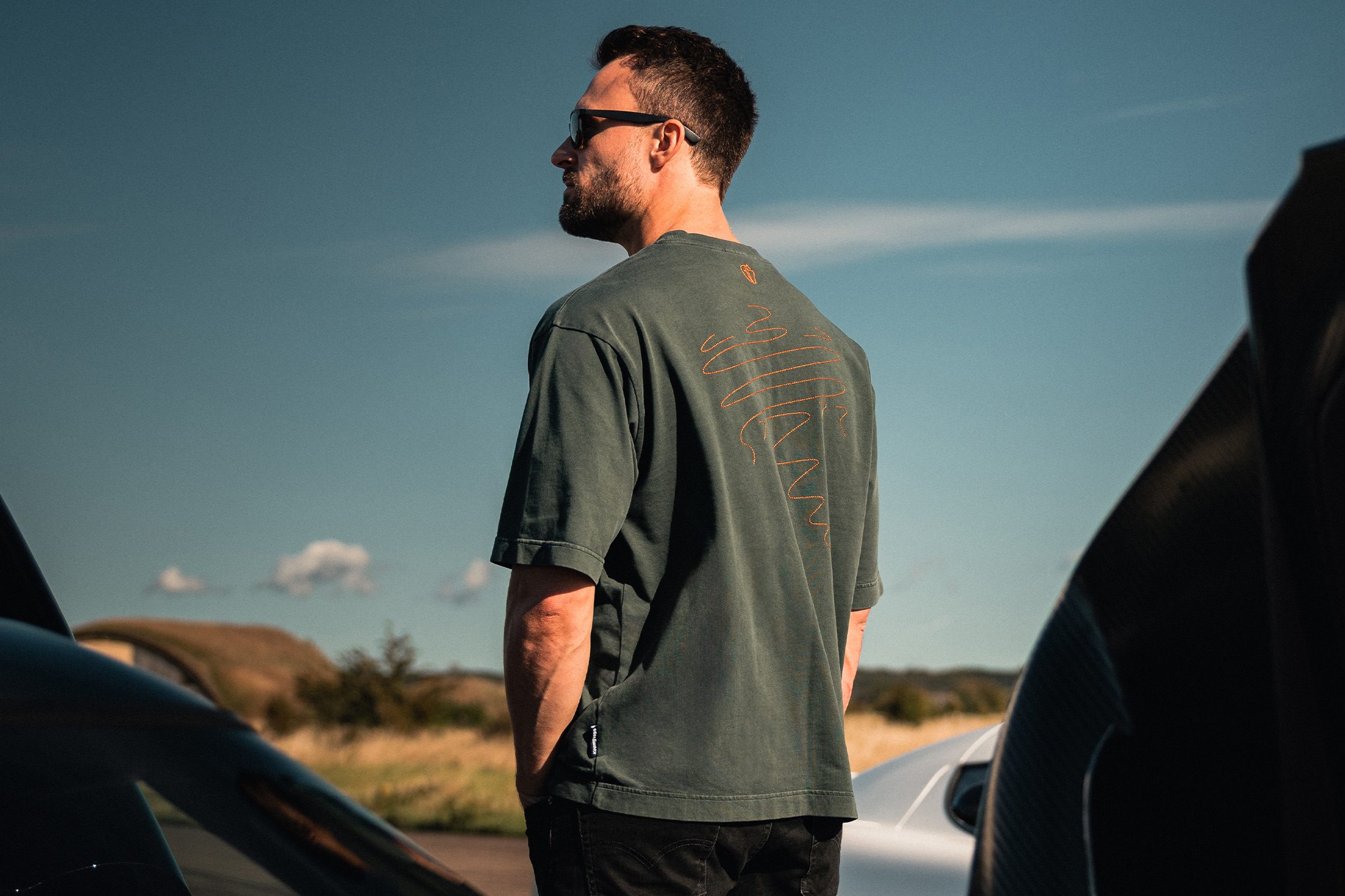 Sketch Tee Dark Green - Image 3