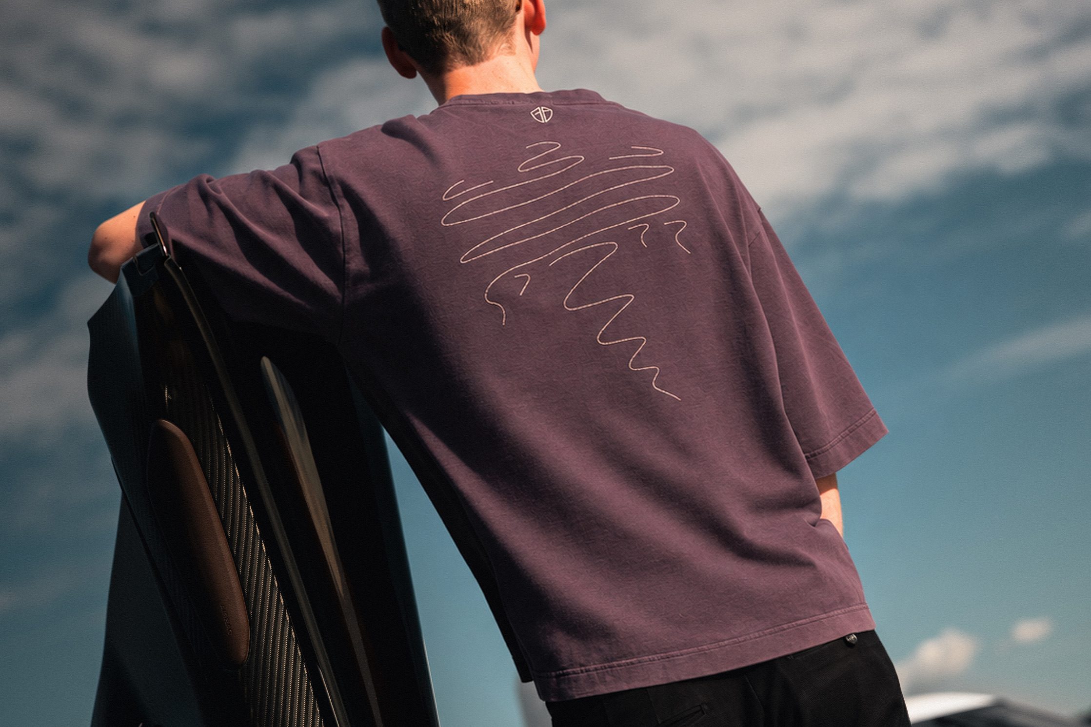 Sketch Tee Dark Purple - Image 3